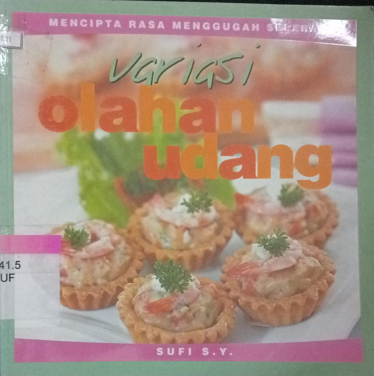 Cover Variasi olahan Udang / Sufi S.Y
