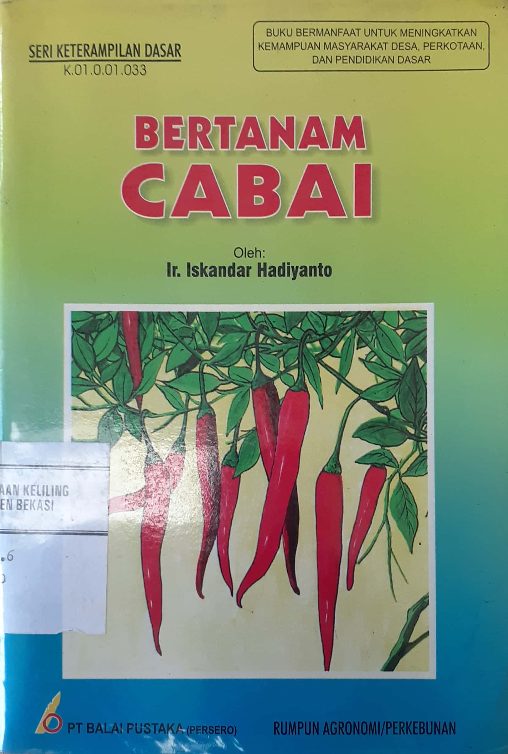 Cover Bertanam Cabai / Iskandar Hadiyanto
