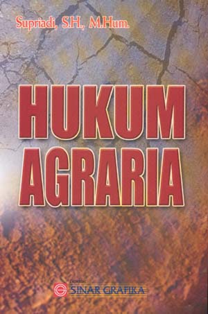 Sampul Hukum agraria / Supriadi