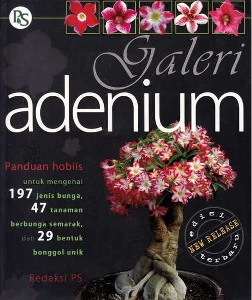 Cover galeri adenium / redaksi Penebar Swadaya