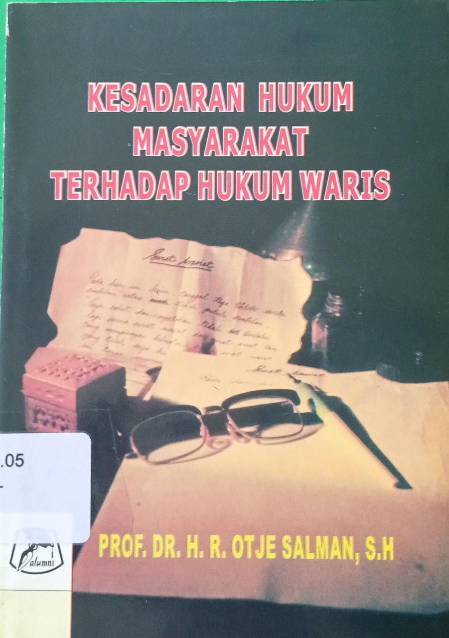 Sampul Kesadaran Masyarakat Terhadap Hukum Waris / Komar Kantaatmadja