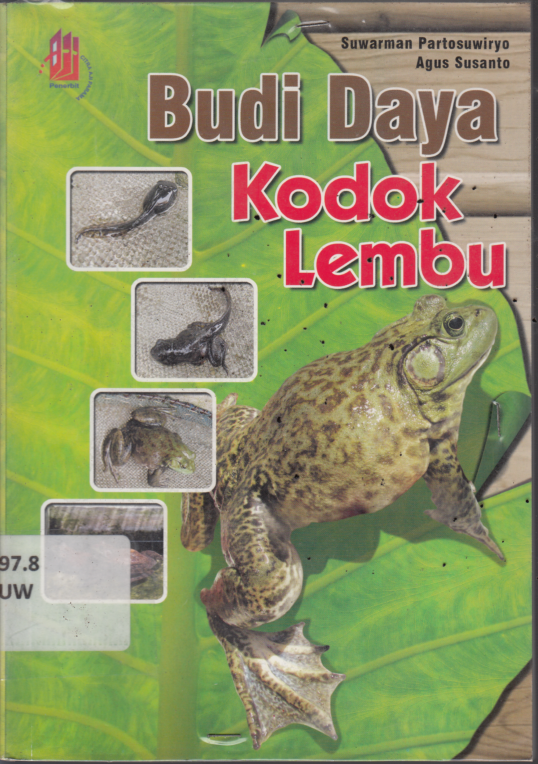 Sampul Budidaya kodok lembung / Suwarman partosuwiryo