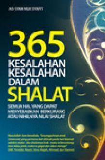 Sampul 365 Kesalahan-kesalahan dalam shalat / syam nur syafi'i