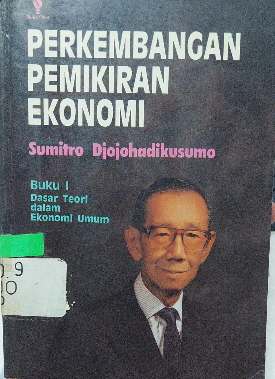 Sampul Perkembangan Pemikiran Ekonomi / Sumitro Djojohadikusumo