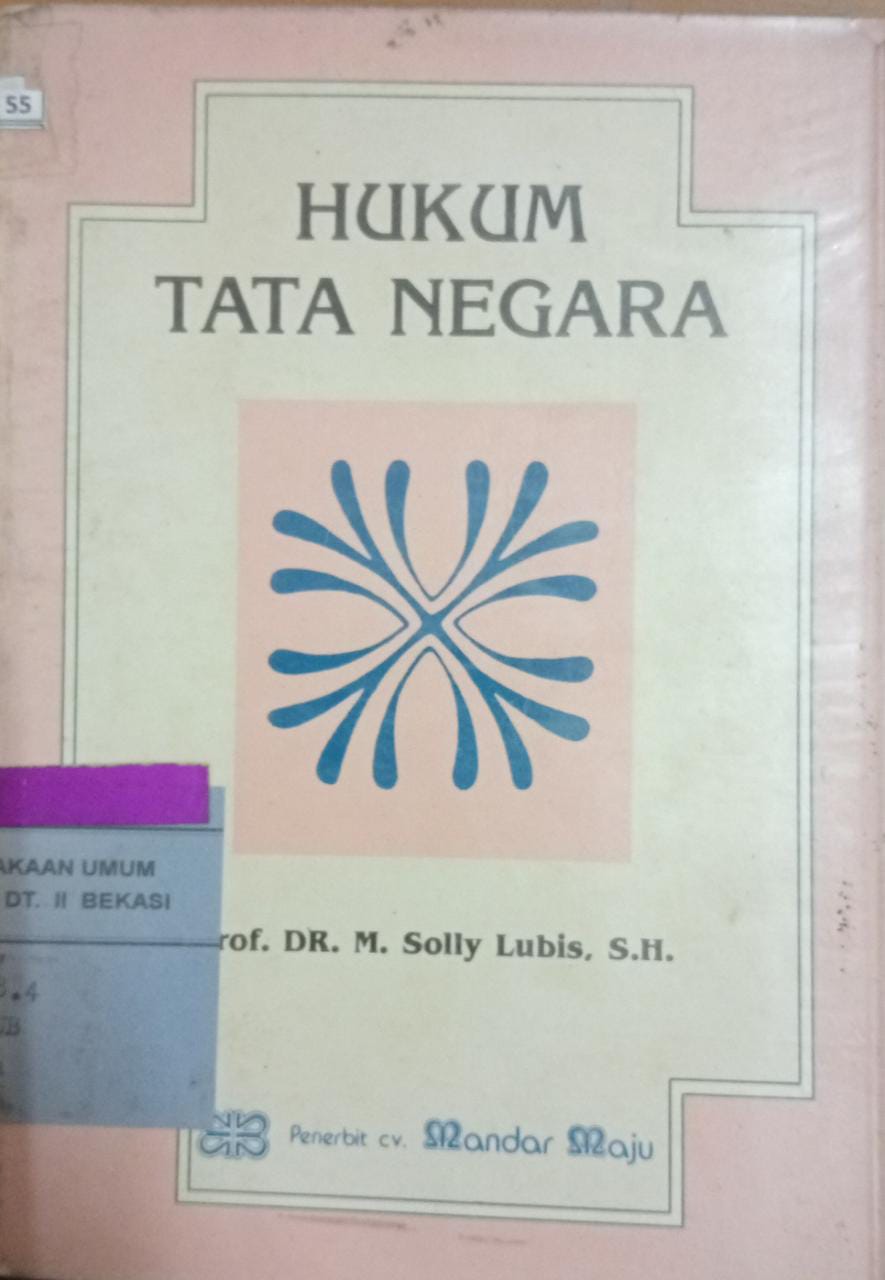 Sampul Hukum tata negara / Solly lubis