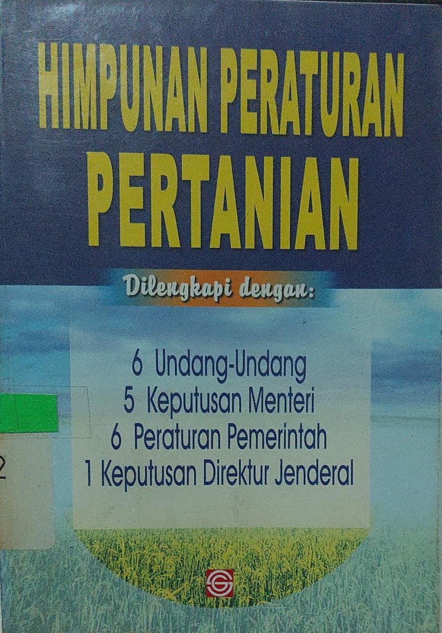 Sampul Himpunan Peraturan Pertanian