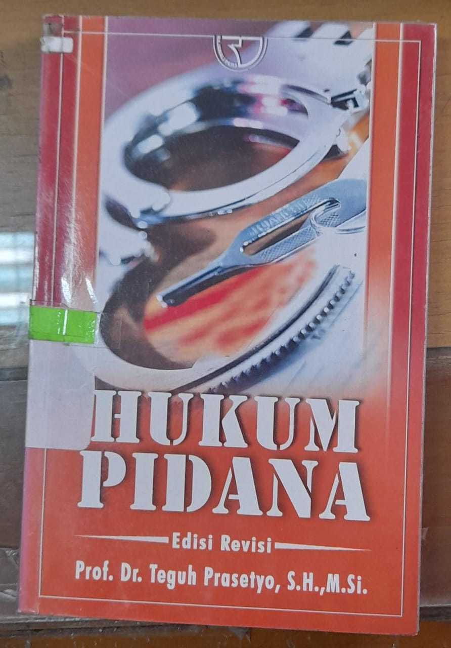 Sampul Hukum Pidana / Teguh Prasetyo